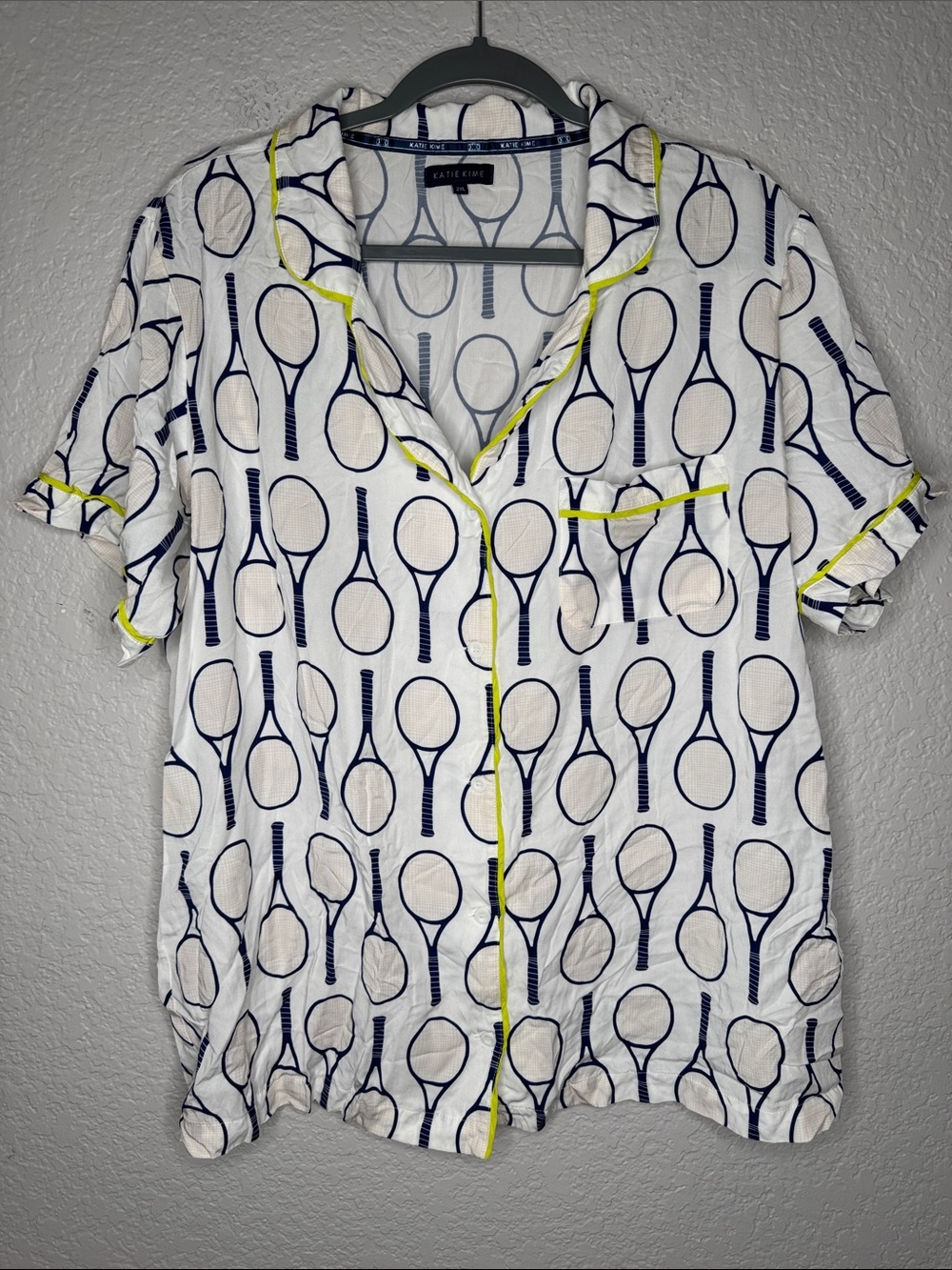 Katie Kime Pajama Pants Set Tennis Time 2XL XL - Picture 3 of 13